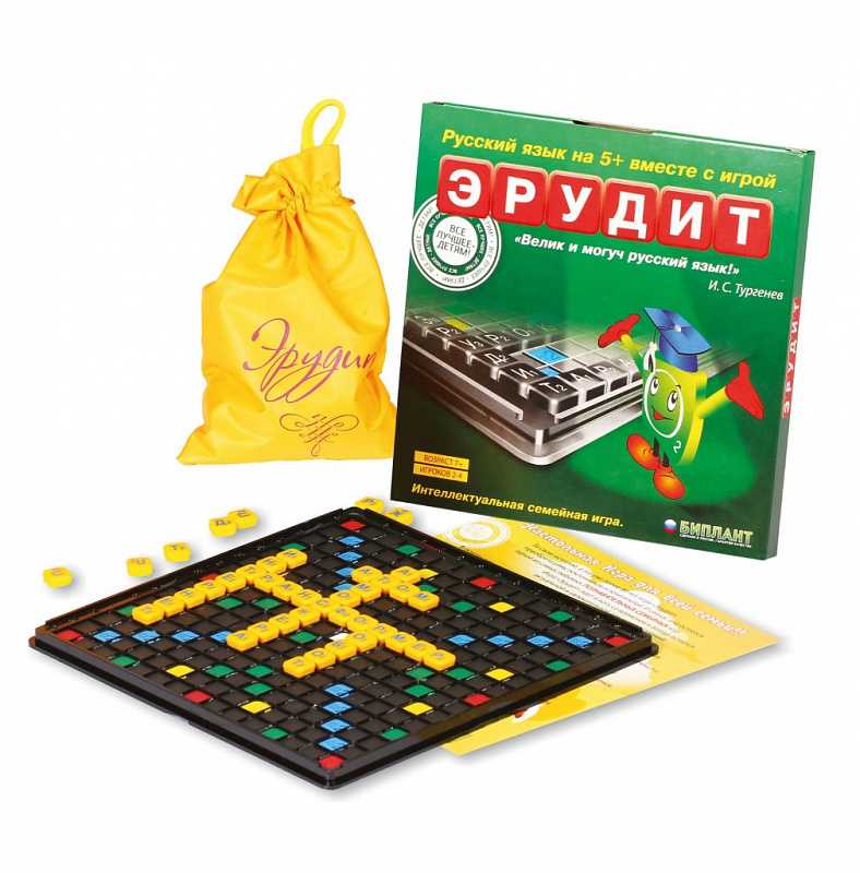 “эрудит” – интеллектуальная игра со словами для детей и взрослых