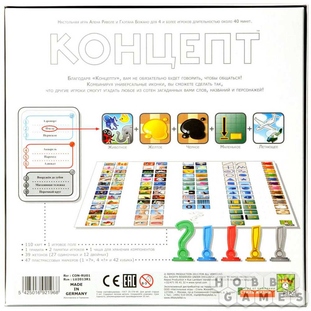 Настольная игра Концепт - словесная игра для веселой компании