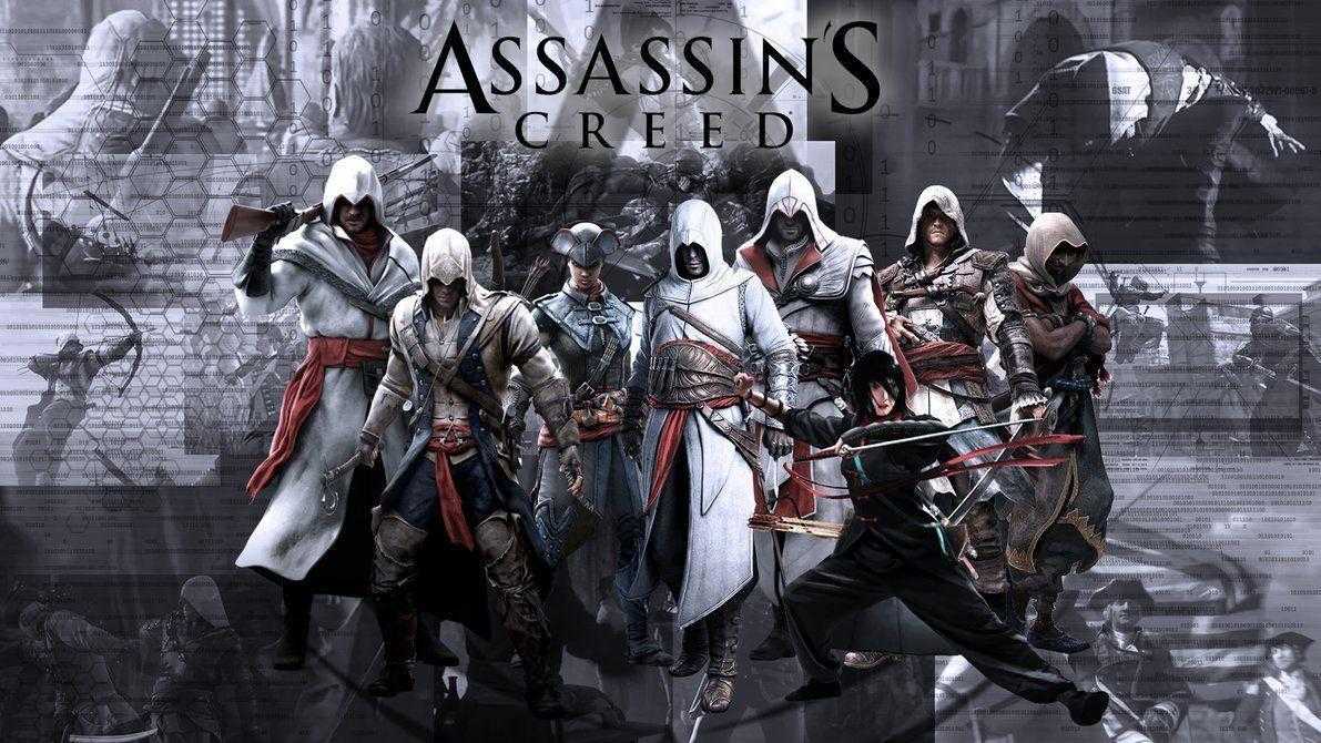 Ассасин крид первая часть. Ассасин Крид 1. Assassins Creed Эцио Альтаир Коннор. Ассасин Крид 2. Assassin's Creed 1 и 2.