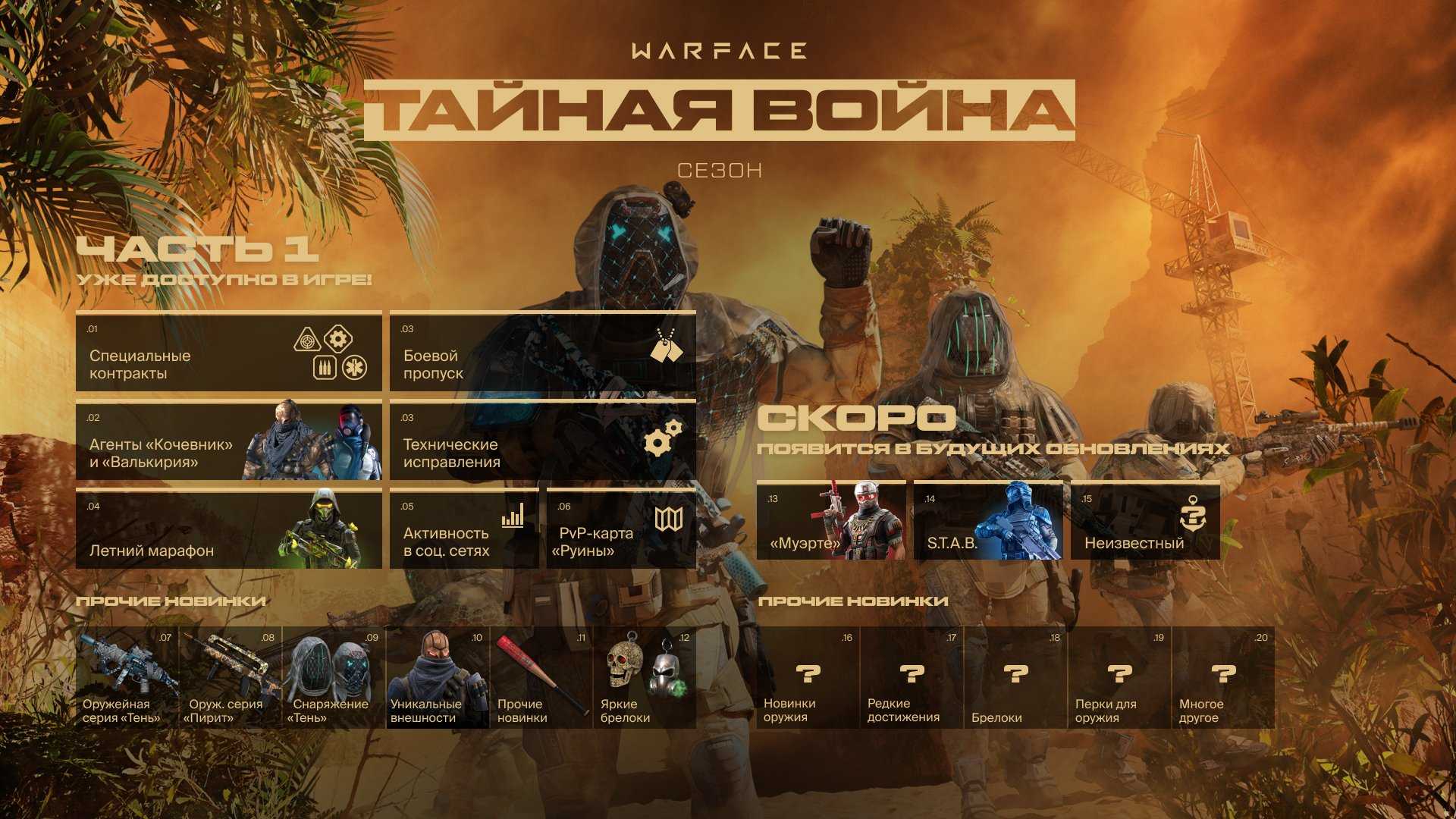 Warface – самые свежие новости об игре, анонсы дополнений и акции Узнайте о дате выхода и изменениях цен самыми первыми Читайте и комментируйте последние новости об игре Warface