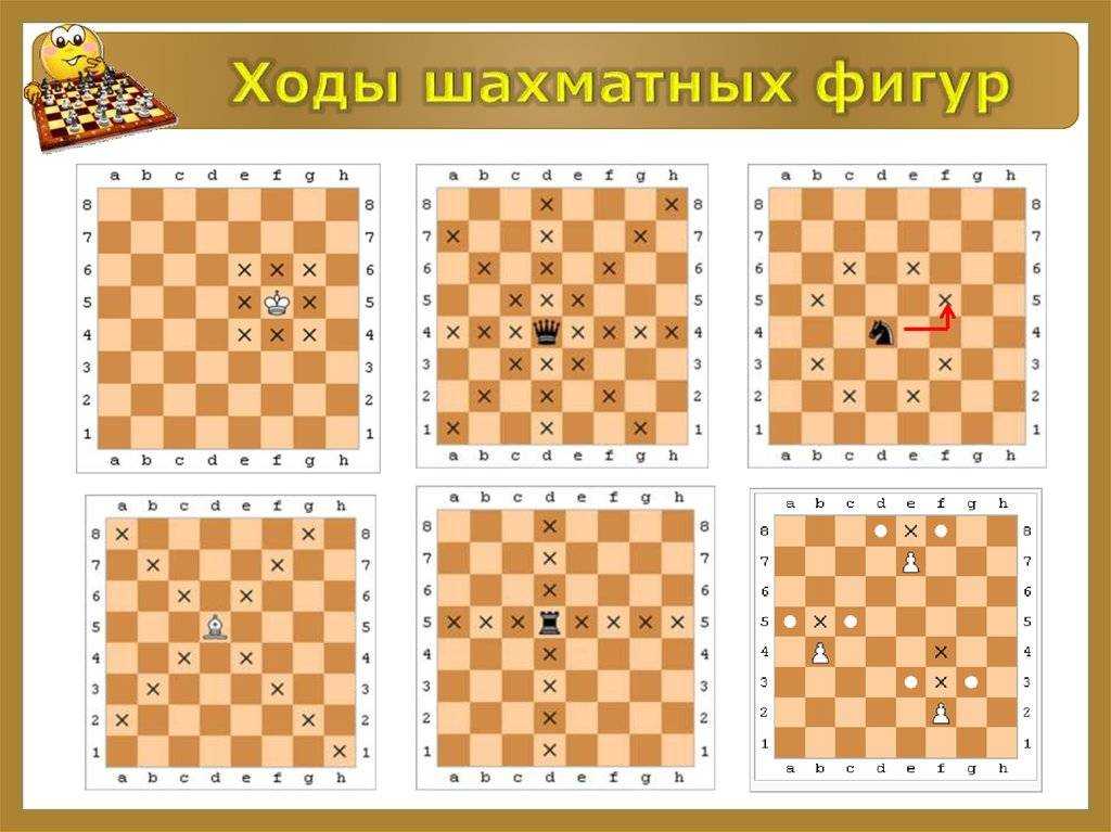 Как ходит королева в шахматах в картинках