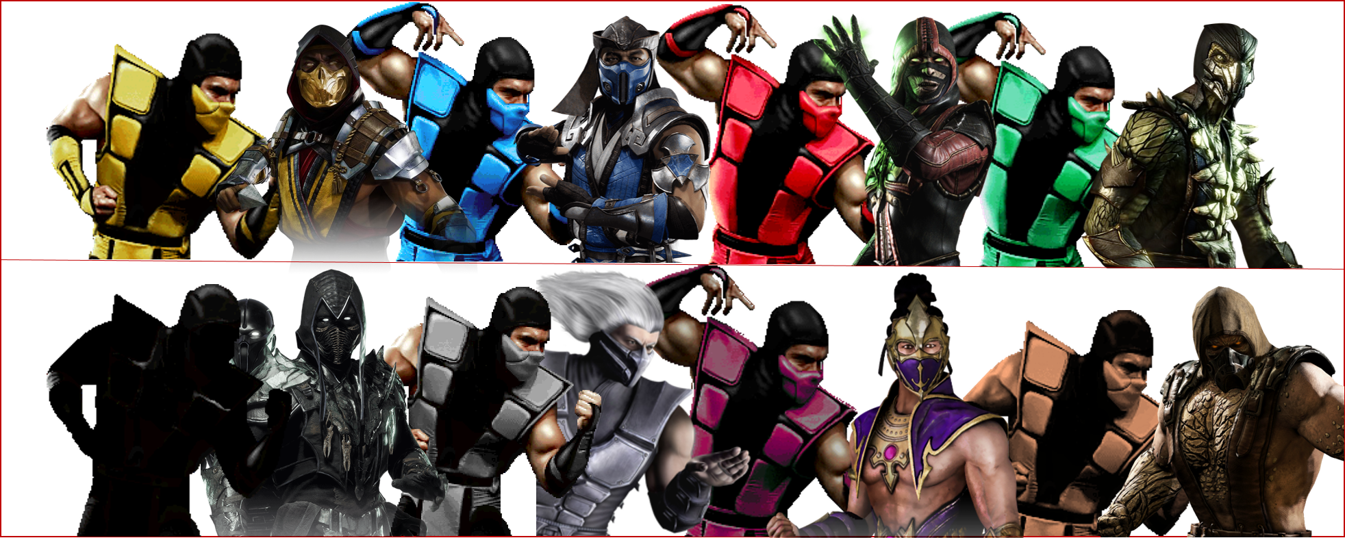 Mortal kombat ниндзя. Mortal Kombat Classic Ninjas. Мортал комбат 11 ниндзя. Ниндзя из мортал комбат 3. Ниндзя из мортал комбат 11.