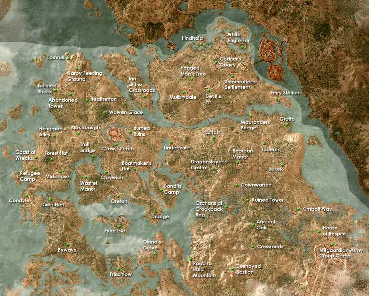 Ведьмак 3 дикая охота интерактивная карта